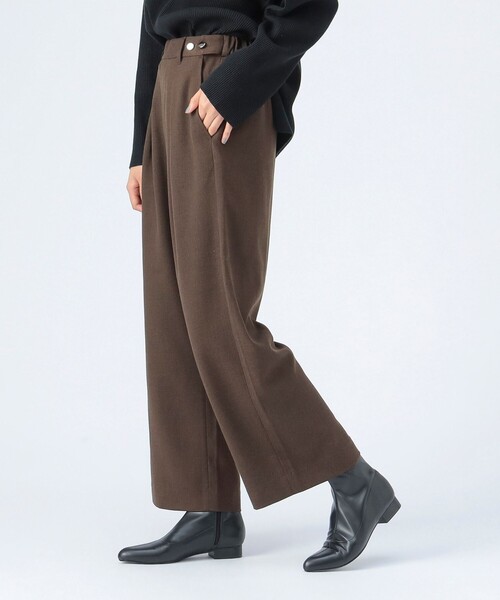 BEAMS HEART（ビームスハート）の「金ボタン アジャスト パンツ（その他パンツ・レディース・ブラウン/ネイビー/オフホワイト・FREE）」の14枚目の写真