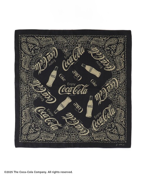 SALON adam et rope'（サロン アダム エ ロペ）の「Coca-Cola スカーフ（バンダナ/スカーフ・レディース・ブラック/ベージュ・FREE）」の8枚目の写真