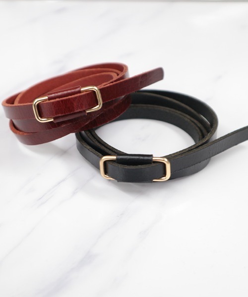 AMBIENT(アンビエント)の「スリムベルト(ベルト・レディース・ブラック/ワイン・FREE)」の6枚目の写真
