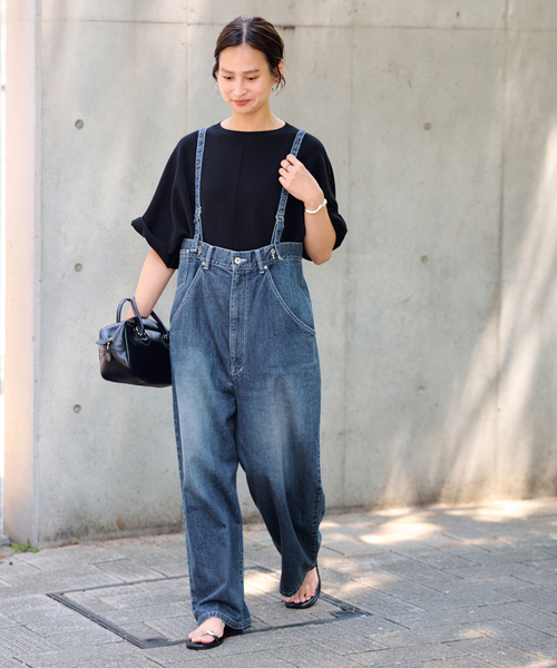 FRAMeWORK（フレームワーク）の「JOHNBULL/ジョンブルデニムエンジニアオーバーパンツ（デニムパンツ・レディース・ネイビー・FREE）」の3枚目の写真