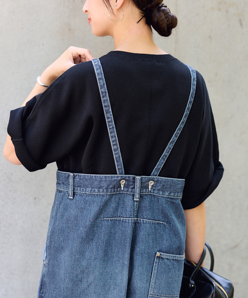 【FRAMeWORK】JOHNBULL デニムオーバーサスペンダーパンツ(新品) FRAMeWORK】JOHNBULL デニムオーバーサスペンダーパンツ(新品