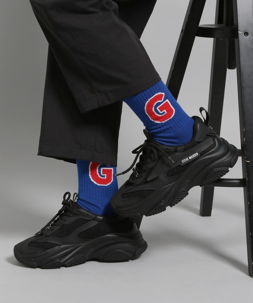 GEORGE'S（ジョージズ）の「ブークレGソックス（23～25cm／26～28cm）（ソックス/靴下・メンズ・ブルー/パープル/ブラック・23cm～25cm/26-28cm）」の2枚目の写真