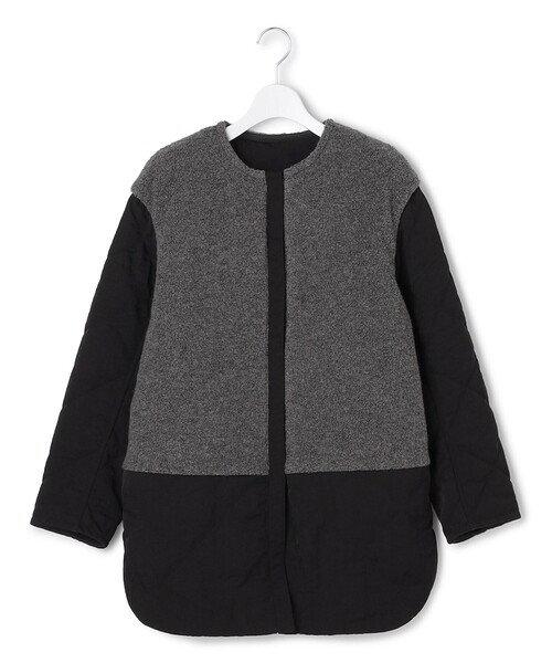 セール】リバーシブルキルト ミドル丈コート（その他アウター）｜ICB