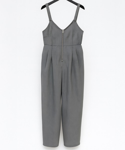 SAISON DE PAPILLON（セゾンドパピヨン）の「タック入りフロントジップサロペット（サロペット/オーバーオール・レディース・グレー・S/M/L）」の12枚目の写真