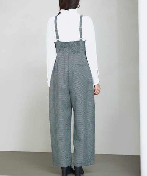 SAISON DE PAPILLON（セゾンドパピヨン）の「タック入りフロントジップサロペット（サロペット/オーバーオール・レディース・グレー・S/M/L）」の7枚目の写真