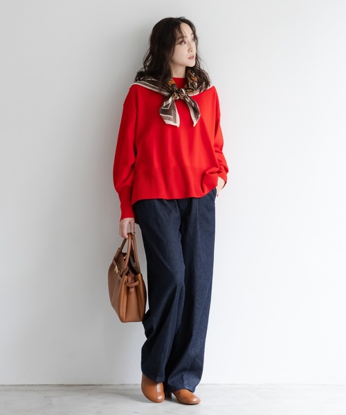 Elura(エルーラ)の「大人カーブデニム/596035(デニムパンツ・レディース・ネイビー/ブルー・LARGE/MEDIUM)」の3枚目の写真