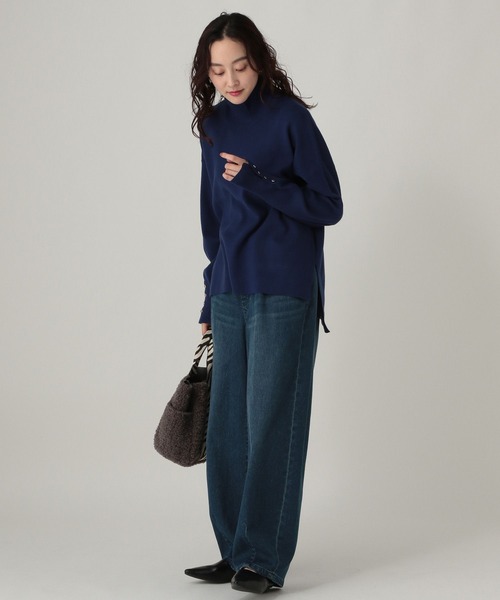 Elura(エルーラ)の「大人カーブデニム/596035(デニムパンツ・レディース・ネイビー/ブルー・LARGE/MEDIUM)」の10枚目の写真