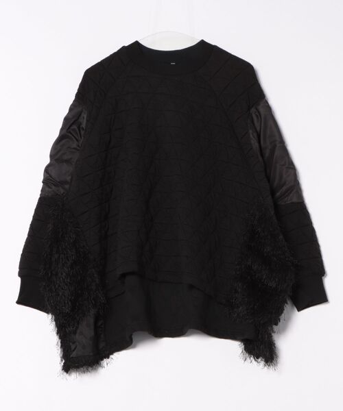 garcon la raison（ギャルソン・ラ・レゾン）の「ドルマンキルトトレーナー（レディース）（Tシャツ/カットソー・レディース・カーキ/ブラック/モカ・2/1）」の2枚目の写真