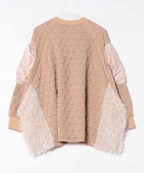 garcon la raison（ギャルソン・ラ・レゾン）の「ドルマンキルトトレーナー（レディース）（Tシャツ/カットソー・レディース・カーキ/ブラック/モカ・2/1）」の4枚目の写真