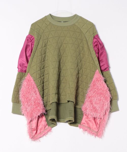 garcon la raison（ギャルソン・ラ・レゾン）の「ドルマンキルトトレーナー（レディース）（Tシャツ/カットソー・レディース・カーキ/ブラック/モカ・2/1）」の16枚目の写真