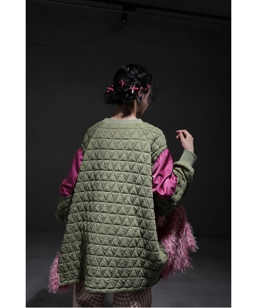 garcon la raison（ギャルソン・ラ・レゾン）の「ドルマンキルトトレーナー（レディース）（Tシャツ/カットソー・レディース・カーキ/ブラック/モカ・2/1）」の7枚目の写真