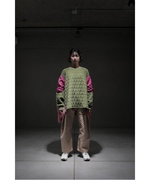 garcon la raison（ギャルソン・ラ・レゾン）の「ドルマンキルトトレーナー（レディース）（Tシャツ/カットソー・レディース・カーキ/ブラック/モカ・2/1）」の8枚目の写真