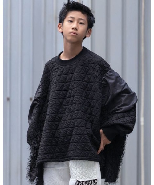 garcon la raison（ギャルソン・ラ・レゾン）の「ドルマンキルトトレーナー（レディース）（Tシャツ/カットソー・レディース・カーキ/ブラック/モカ・2/1）」の12枚目の写真