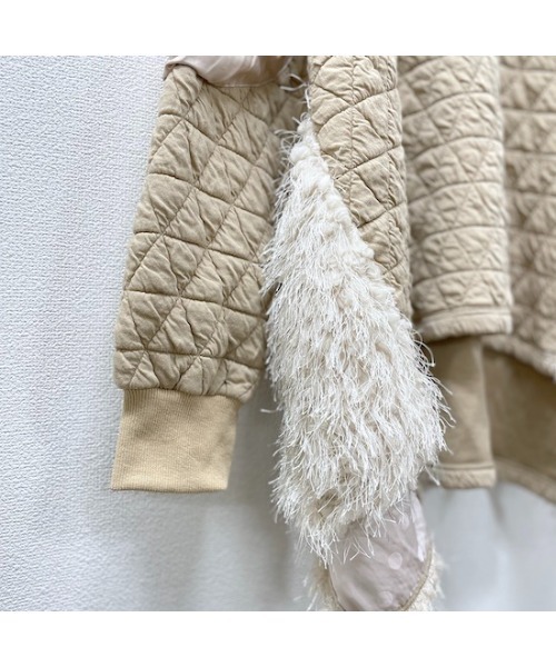 garcon la raison（ギャルソン・ラ・レゾン）の「ドルマンキルトトレーナー（レディース）（Tシャツ/カットソー・レディース・カーキ/ブラック/モカ・2/1）」の14枚目の写真