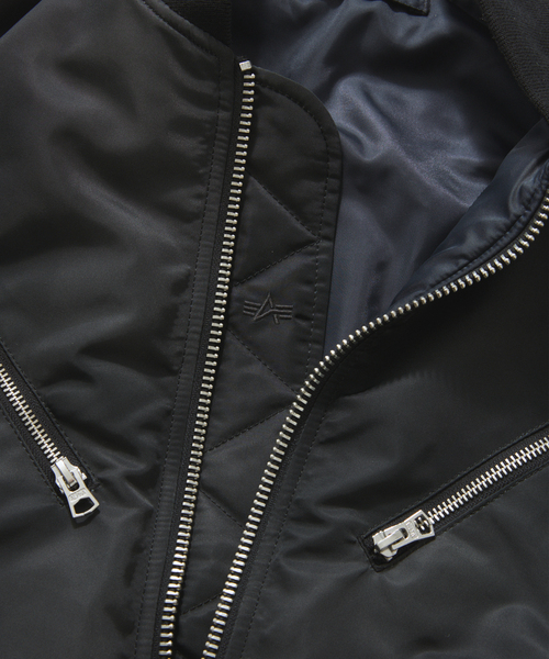 Alpha Industries（アルファインダストリーズ）の「ALPHA / アルファ 別注 BLACK FADE MA-1（MA-1・メンズ・ブラック・MEDIUM/X-LARGE/LARGE）」の12枚目の写真