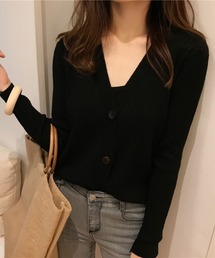 maison de LATIR（メゾンドラティール）の「丈感で、すっきり女性らしく着れるVネックカーディガン（カーディガン/ボレロ）」