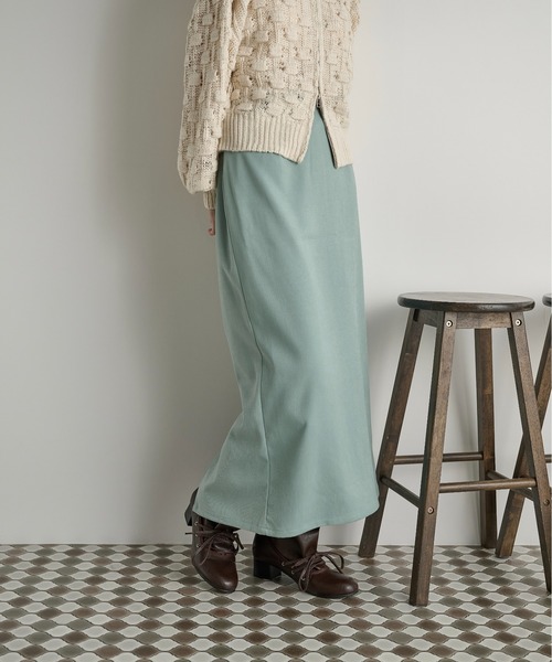 THE YOn（ザヨン）の「フリルベルトセットナロースカート（スカート・レディース・キャメル/ミント/アッシュブラウン/アイボリー・FREE）」の13枚目の写真