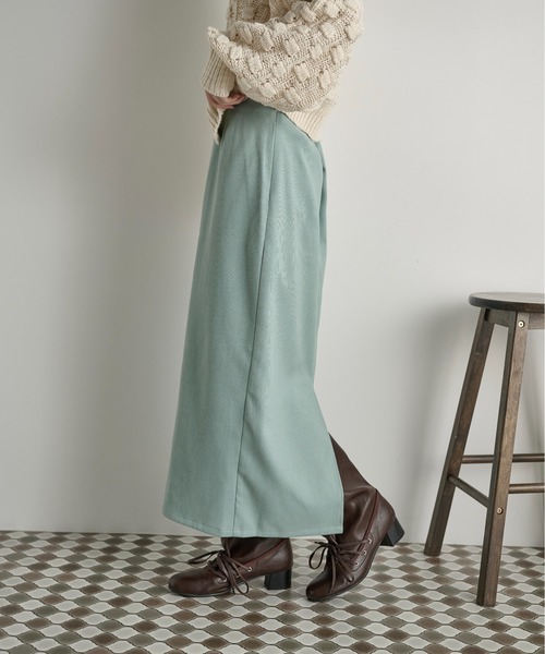 THE YOn（ザヨン）の「フリルベルトセットナロースカート（スカート・レディース・キャメル/ミント/アッシュブラウン/アイボリー・FREE）」の17枚目の写真