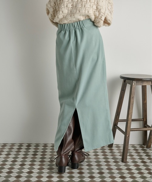 THE YOn（ザヨン）の「フリルベルトセットナロースカート（スカート・レディース・キャメル/ミント/アッシュブラウン/アイボリー・FREE）」の18枚目の写真