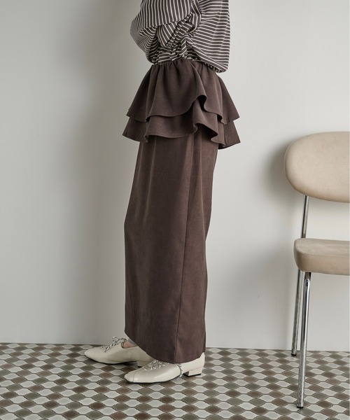 なぎさページ フリルベルトセットナロースカート（スカート）｜THE YOn
