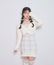 Honey Cinnamon | ハートチェックキャミワンピニットセットアップ(ワンピース)