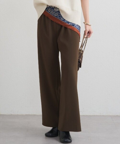 LOUNGEDRESS（ラウンジドレス）の「イージーワイドパンツ（その他パンツ・レディース・ブラウン/ピンク/ブラック/アイボリー・SMALL/MEDIUM）」の3枚目の写真