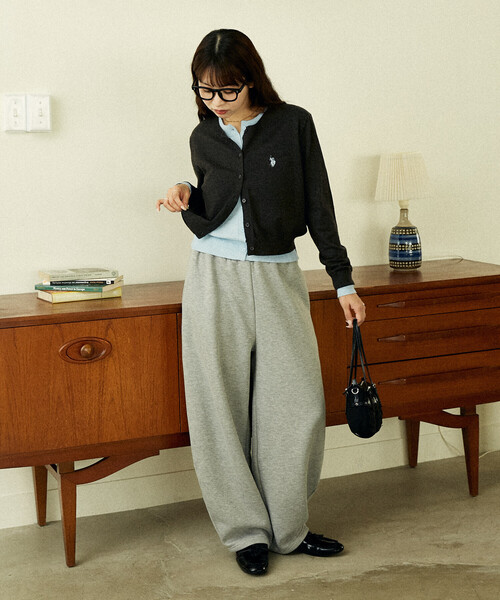 U.S. POLO ASSN.(ユーエスポロアッスン)の「U.S. POLO ASSN. × PUBLUX/ユーエスポロアッスン フェイクレイヤード カーディガン 限定展開(カーディガン/ボレロ・レディース・ネイビー/グレー/チャコールグレー/ブラウン・フリ-)」の16枚目の写真