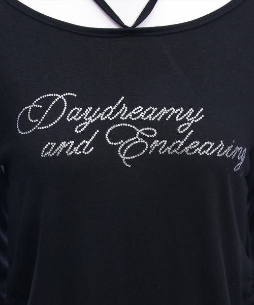 clear（クリア）の「チョーカー付きラインストーンロゴトップス［韓国ファッション カジュアル Y2K］≪AW新作≫（Tシャツ/カットソー・レディース・グレー/ブラック/グレイッシュベージュ・F）」の20枚目の写真