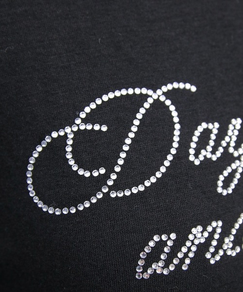 clear（クリア）の「チョーカー付きラインストーンロゴトップス［韓国ファッション カジュアル Y2K］≪AW新作≫（Tシャツ/カットソー・レディース・グレー/ブラック/グレイッシュベージュ・F）」の17枚目の写真