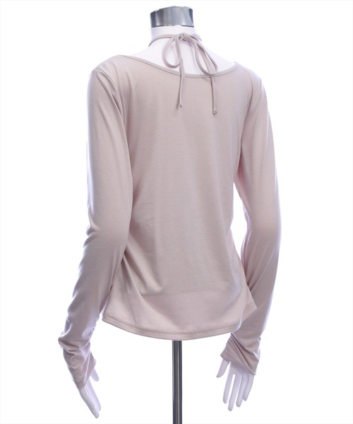 clear（クリア）の「チョーカー付きラインストーンロゴトップス［韓国ファッション カジュアル Y2K］≪AW新作≫（Tシャツ/カットソー・レディース・グレー/ブラック/グレイッシュベージュ・F）」の13枚目の写真