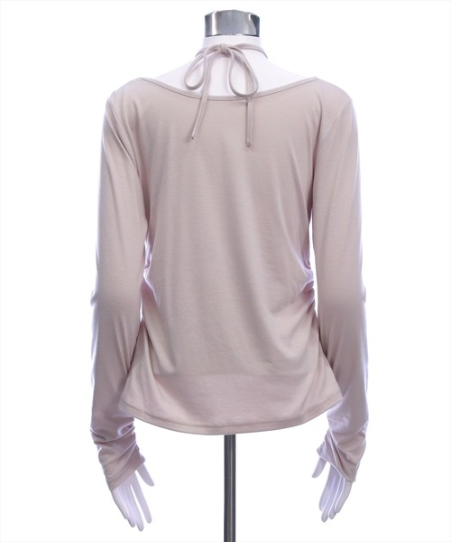 clear（クリア）の「チョーカー付きラインストーンロゴトップス［韓国ファッション カジュアル Y2K］≪AW新作≫（Tシャツ/カットソー・レディース・グレー/ブラック/グレイッシュベージュ・F）」の14枚目の写真