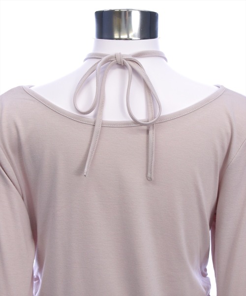 clear（クリア）の「チョーカー付きラインストーンロゴトップス［韓国ファッション カジュアル Y2K］≪AW新作≫（Tシャツ/カットソー・レディース・グレー/ブラック/グレイッシュベージュ・F）」の15枚目の写真