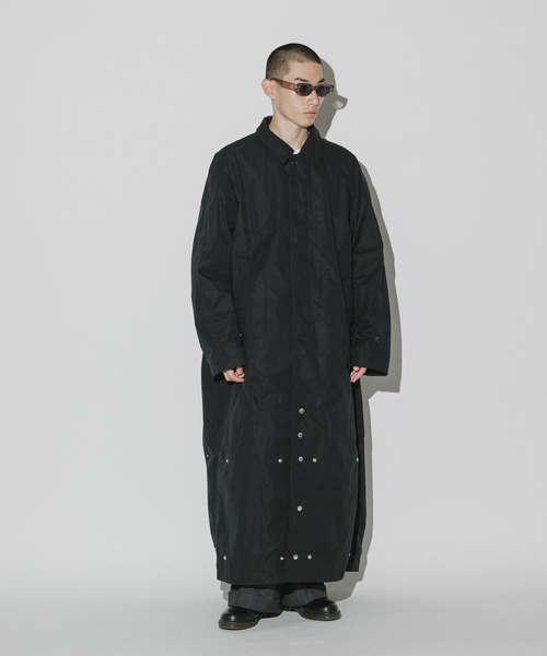 TAKAHIROMIYASHITATheSoloIst.（タカヒロミヤシタザソロイスト）の「TAKAHIROMIYASHITATheSoloIst./タカヒロミヤシタザソロイスト horse riding coat. Longコート（ステンカラーコート・メンズ・ブラック・50）」の7枚目の写真