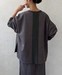 Chez toi（シェトワ）の「BACKリブスエードプルオーバー（Tシャツ/カットソー・レディース）」