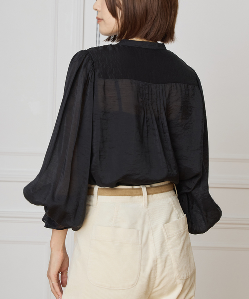IENA LA BOUCLE フリルオーガンブラウス（シャツ/ブラウス）｜IENA LA