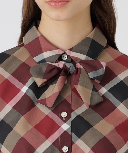 セール】クレストブリッジチェックハーフスパンツイルリボンタイ付き
