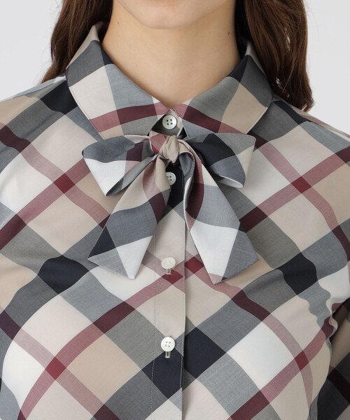 セール】クレストブリッジチェックハーフスパンツイルリボンタイ付き