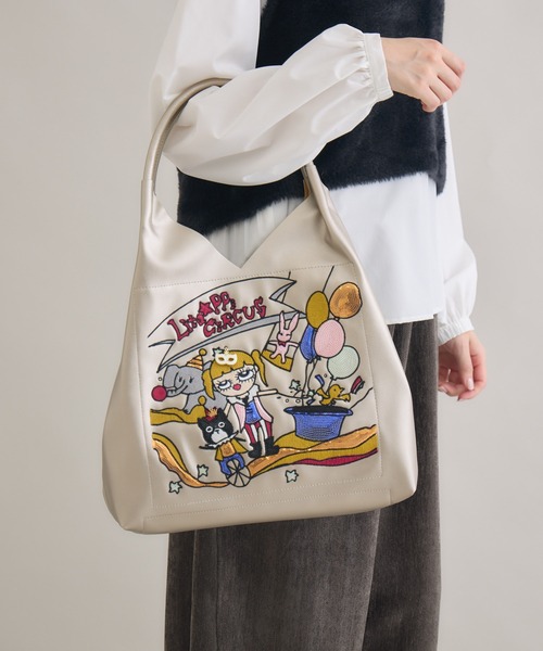 Paradise Picnic(パラダイスピクニック)の「LITAトートバッグ(トートバッグ・レディース・シルバー系その他/ピンク/ブラック/シルバー/ブラック系その他・FREE)」の4枚目の写真