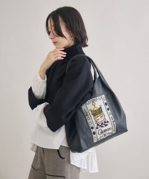 Paradise Picnic(パラダイスピクニック)の「LITAトートバッグ(トートバッグ・レディース・シルバー系その他/ピンク/ブラック/シルバー/ブラック系その他・FREE)」の20枚目の写真