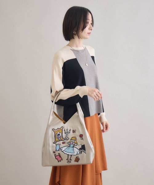 Paradise Picnic(パラダイスピクニック)の「LITAトートバッグ(トートバッグ・レディース・シルバー系その他/ピンク/ブラック/シルバー/ブラック系その他・FREE)」の15枚目の写真