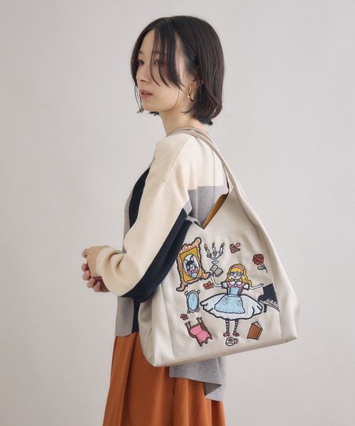 Paradise Picnic(パラダイスピクニック)の「LITAトートバッグ(トートバッグ・レディース・シルバー系その他/ピンク/ブラック/シルバー/ブラック系その他・FREE)」の14枚目の写真