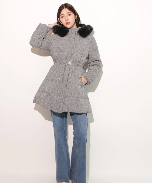 ベルテッド中綿ジャケット（ダウンジャケット/コート）｜Rirandture