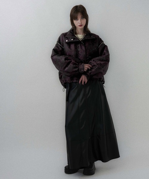 HARE 2WAY エアサーマルジャガードブルゾン　ブラック　オレンジ HARE 2WAY エアサーマルジャガードブルゾン ブラック オレンジ