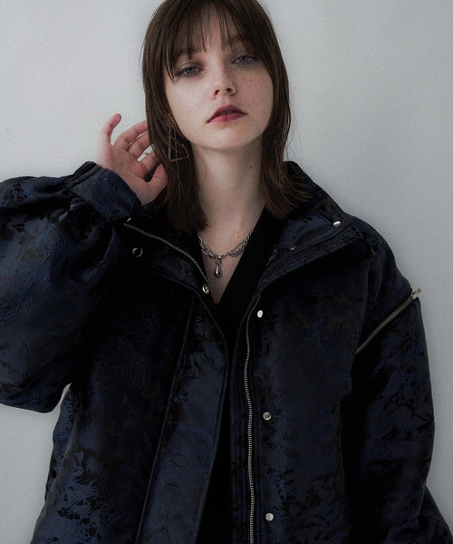 HARE 2WAY エアサーマルジャガードブルゾン　ブラック　オレンジ HARE 2WAY エアサーマルジャガードブルゾン ブラック オレンジ