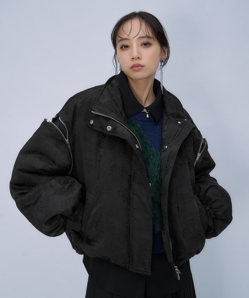 HARE(ハレ)の「2WAYエアサーマルジャガードブルゾン(HARE)(ブルゾン・レディース・ボルドー/ネイビー/ブラック系その他/ブラック/ブルー系その他/ブラック系その他2/レッド系その他・FREE)」の17枚目の写真