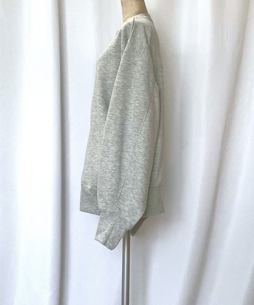 Q(キュー)の「裏毛ラメステッチカーデ(カーディガン/ボレロ・レディース・ライトグレー/チャコールグレー・MEDIUM)」の18枚目の写真