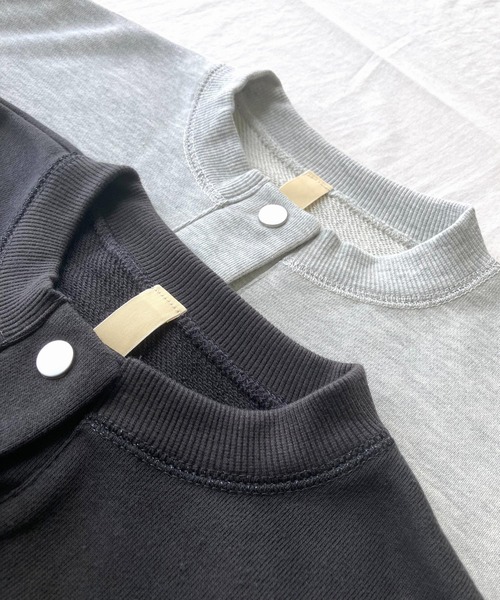 Q(キュー)の「裏毛ラメステッチカーデ(カーディガン/ボレロ・レディース・ライトグレー/チャコールグレー・MEDIUM)」の14枚目の写真