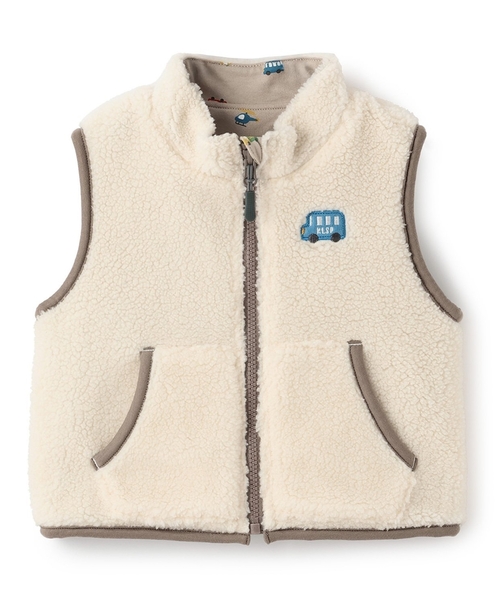 セール】乗り物リバーシブルボアベスト（ベスト）｜kladskap（クレード