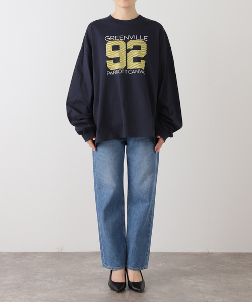 PARROTT CANVAS（パロットキャンバス）の「PARROTT CANVAS/パロットキャンバス ナンバリングロンTEE PC25212017（Tシャツ/カットソー・レディース・ネイビー・FREE）」の2枚目の写真
