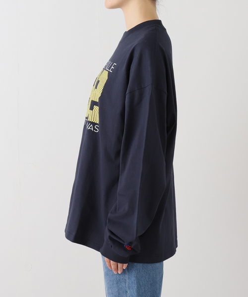 PARROTT CANVAS（パロットキャンバス）の「PARROTT CANVAS/パロットキャンバス ナンバリングロンTEE PC25212017（Tシャツ/カットソー・レディース・ネイビー・FREE）」の4枚目の写真